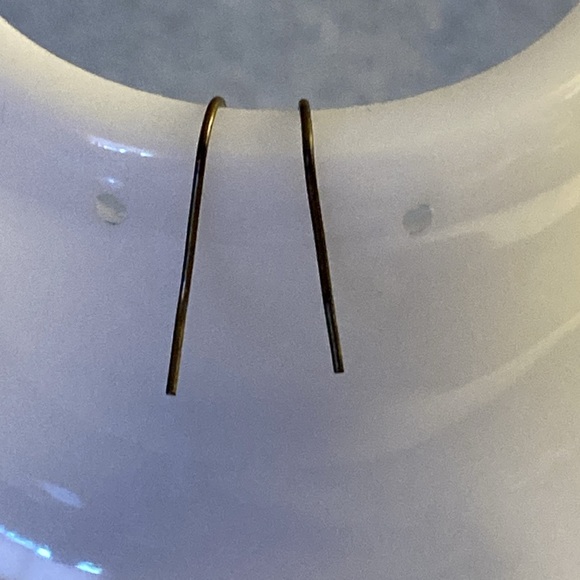 NWOT - Open Circle Fuchsia Enamel Filigree Brass Ball Pink Pierced Earrings - Picture 3 of 10